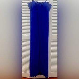 Strapless Floor length #Nicolemiller Purple evening gown.